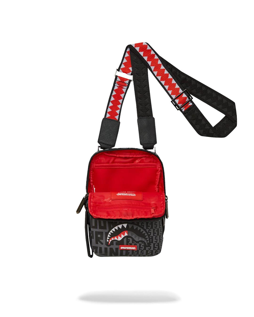Sprayground SHARKFINITY STEALTH PILOT MESSENGER SLING BAG