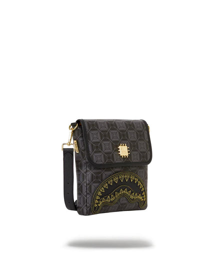 Sprayground OBSIDIAN STUNNER A.i.6 SANDFLOWER COLLAB LARGE SLING