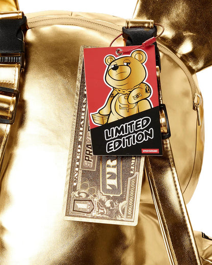 Sprayground GOLD RUSH MONEYBEAR TEDDYBEAR BACKPACK