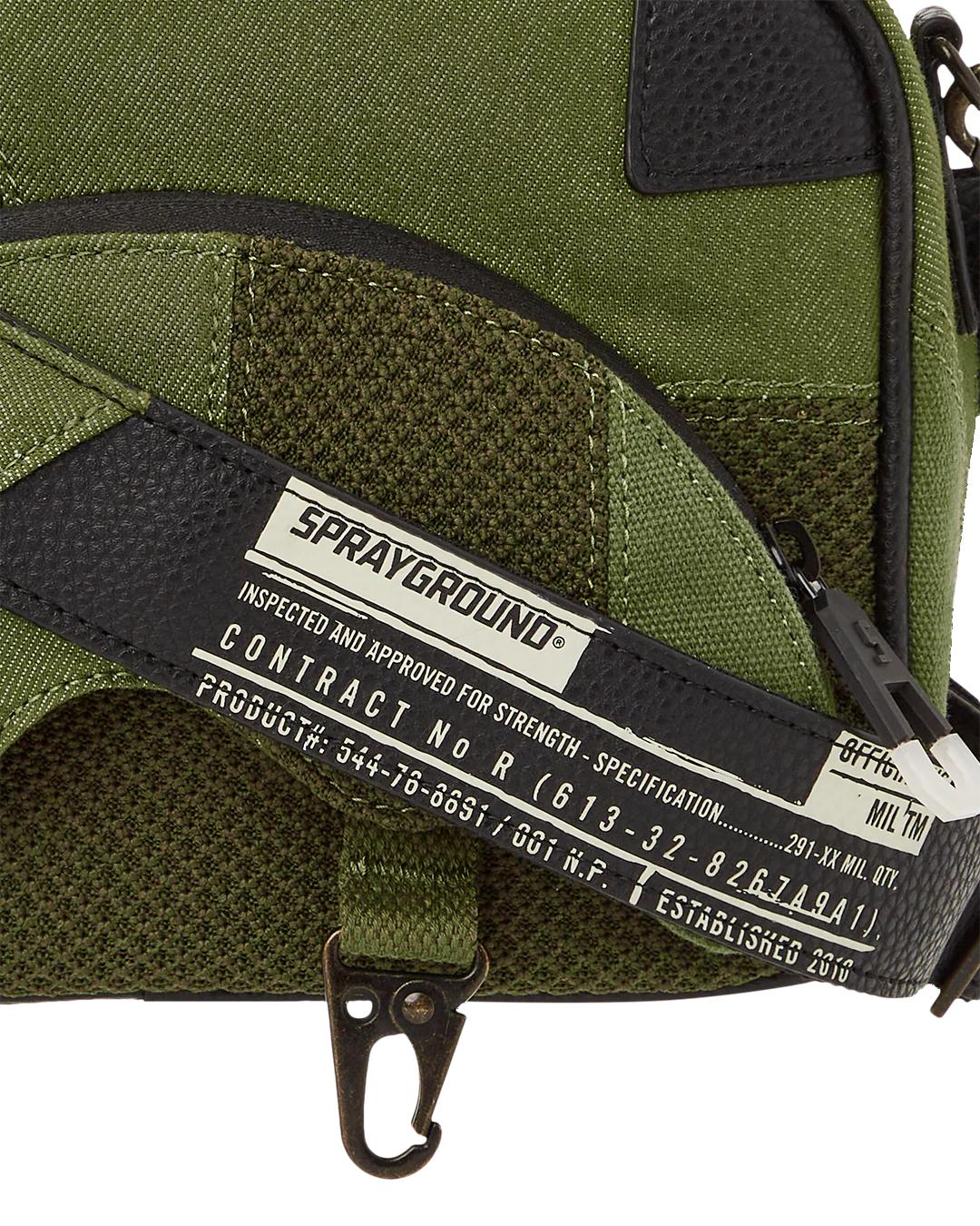 Sprayground SPECIAL OPS OPERATION SUCCE$$ BRICKSIDE TOILETRY MESSENGER BAG