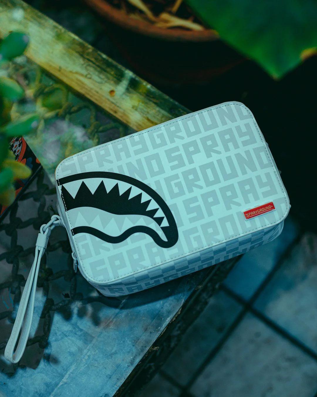 Sprayground SPLIT THE CHECK (PEARL) TOILETRY BAG
