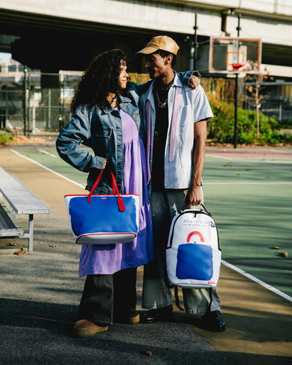 Sprayground KEITH HARING THE BIG BLUE PURSE ART TOTE