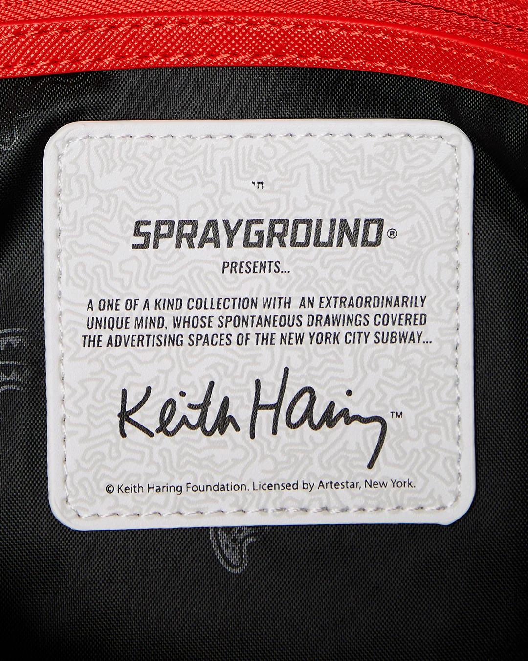 Sprayground KEITH HARING THE BIG BLUE PURSE ART TOTE