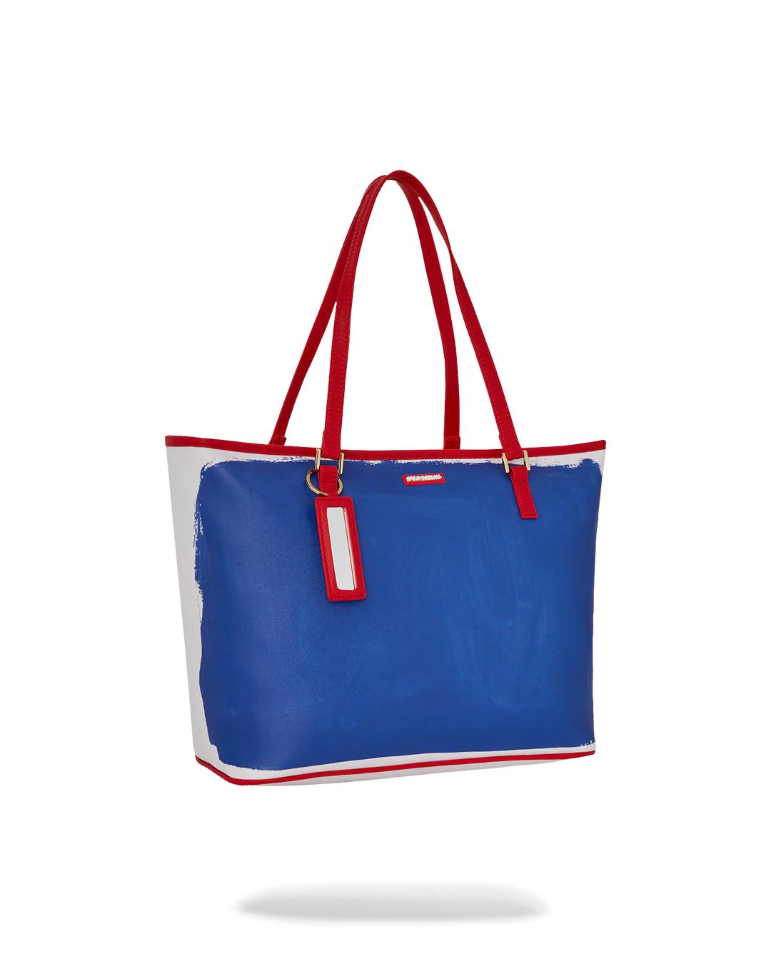 Sprayground KEITH HARING THE BIG BLUE PURSE ART TOTE