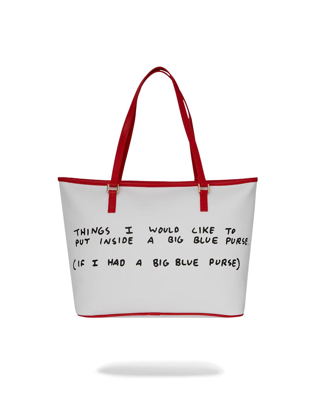 Sprayground KEITH HARING THE BIG BLUE PURSE ART TOTE