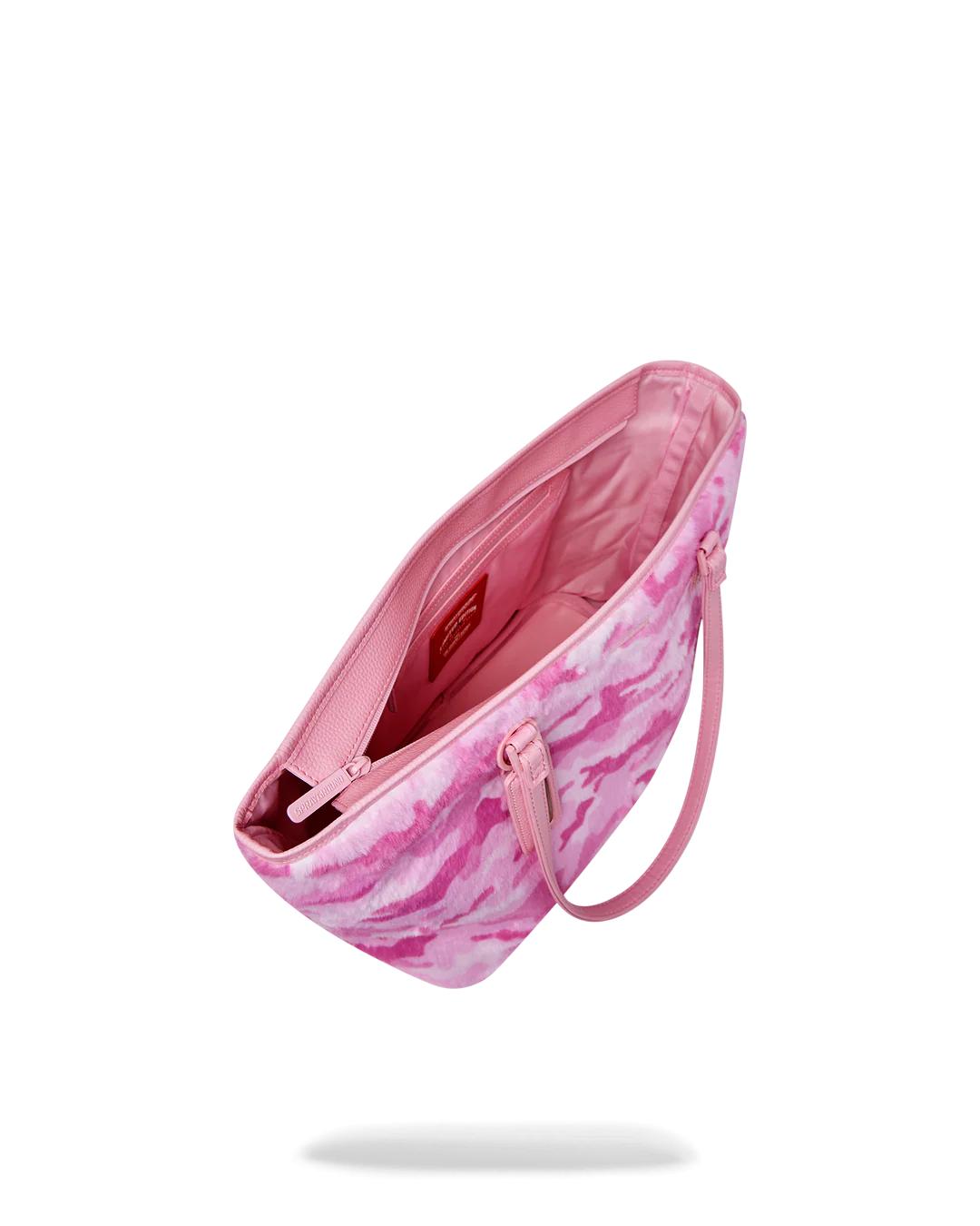 Sprayground FURRROCIOUS IN PINK TOTE