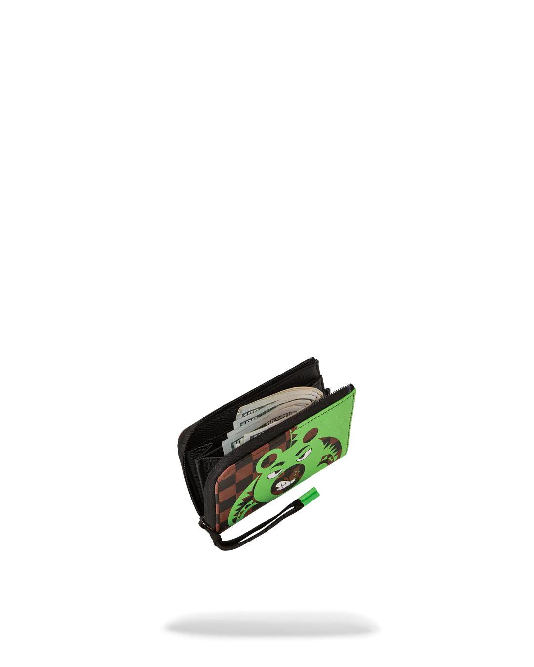 Sprayground GREEN MONEY BEAR WALLET
