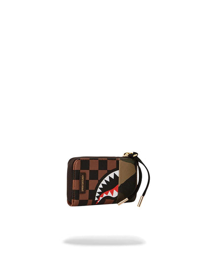 Sprayground EXTERIOR GOLD ZIP POCKET SHARKS IN PARIS WALLET