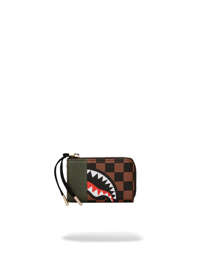 Sprayground EXTERIOR GOLD ZIP POCKET SHARKS IN PARIS WALLET