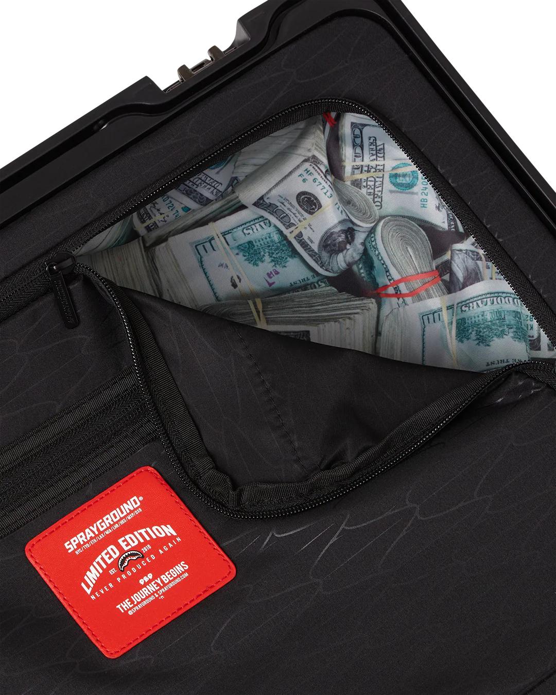 Sprayground SHARKFINITY STEALTH PILOT SHARKNAUTICS HARDSHELL CARRY-ON LUGGAGE
