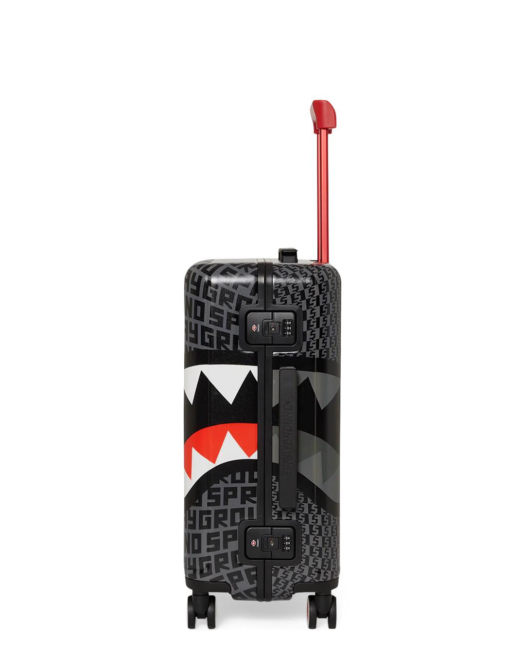 Sprayground SHARKFINITY STEALTH PILOT SHARKNAUTICS HARDSHELL CARRY-ON LUGGAGE