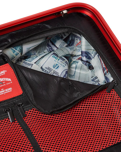 Sprayground MOLDED SHARKITECTURE RED HARDSHELL CARRY-ON LUGGAGE