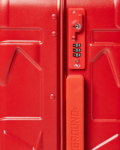 Sprayground MOLDED SHARKITECTURE RED HARDSHELL CARRY-ON LUGGAGE