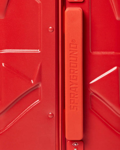 Sprayground MOLDED SHARKITECTURE RED HARDSHELL CARRY-ON LUGGAGE