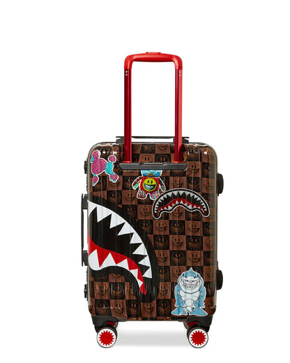 Sprayground GLOBAL MOGUL POPAGANDA RON ENGLISH EDITION HARDSHELL CARRY-ON LUGGAGE