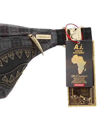 Sprayground OBSIDIAN STUNNER A.i.6 SANDFLOWER COLLAB SAVVY CROSSBODY