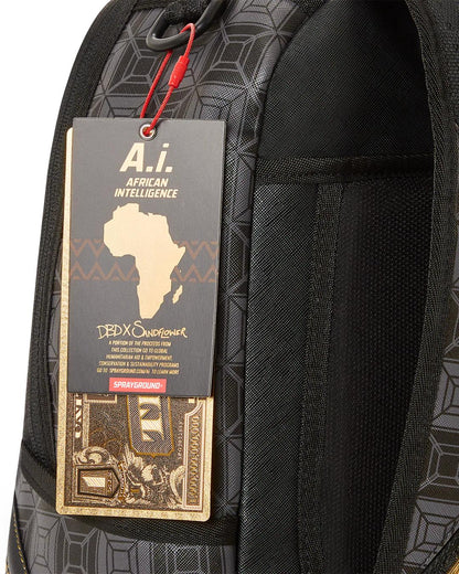 Sprayground OBSIDIAN STUNNER A.i.6 SANDFLOWER COLLAB BACKPACK (DLXV)