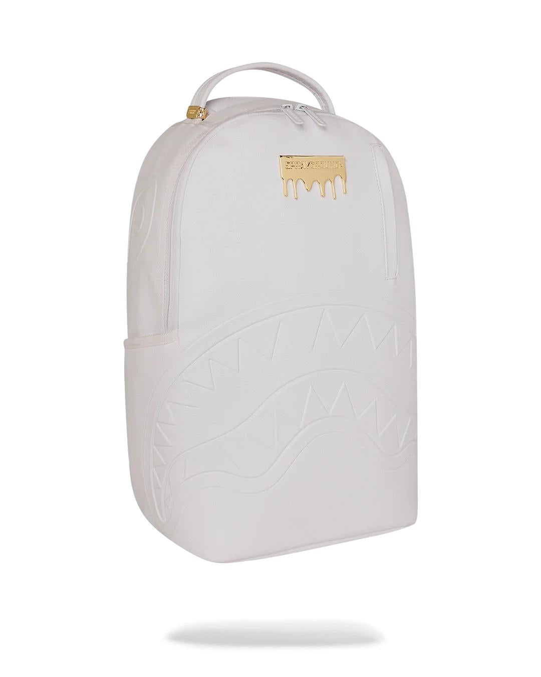 Sprayground GOLD BRICK LUXE WHITE BACKPACK