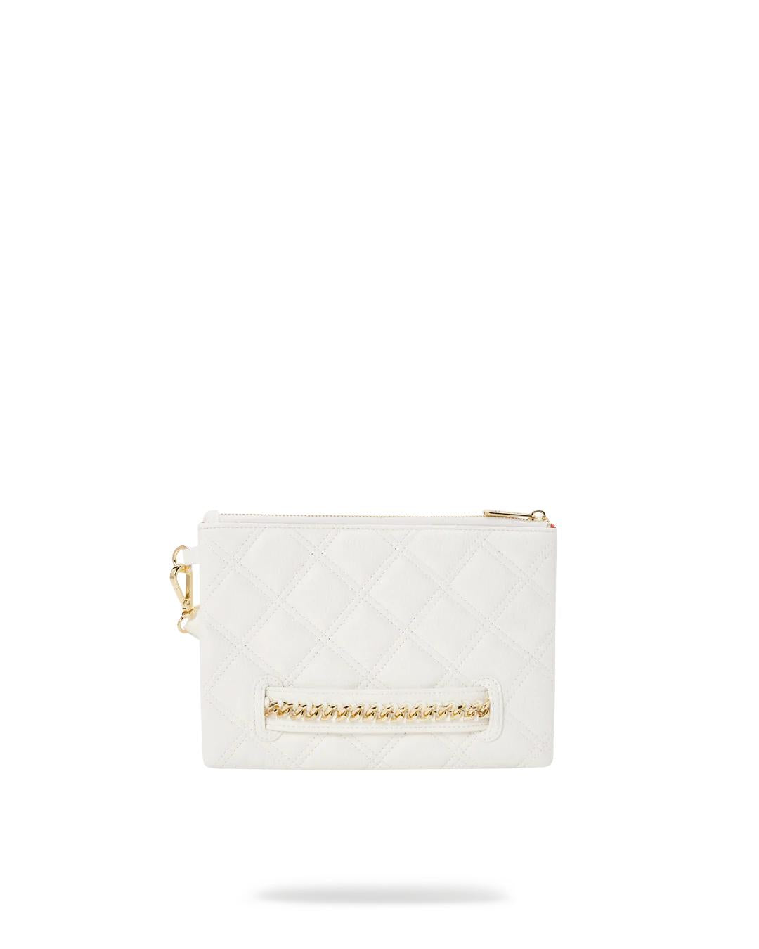 Sprayground RIVIERA LE BLANC GOLD CHAIN SHARK CROSSOVER CLUTCH