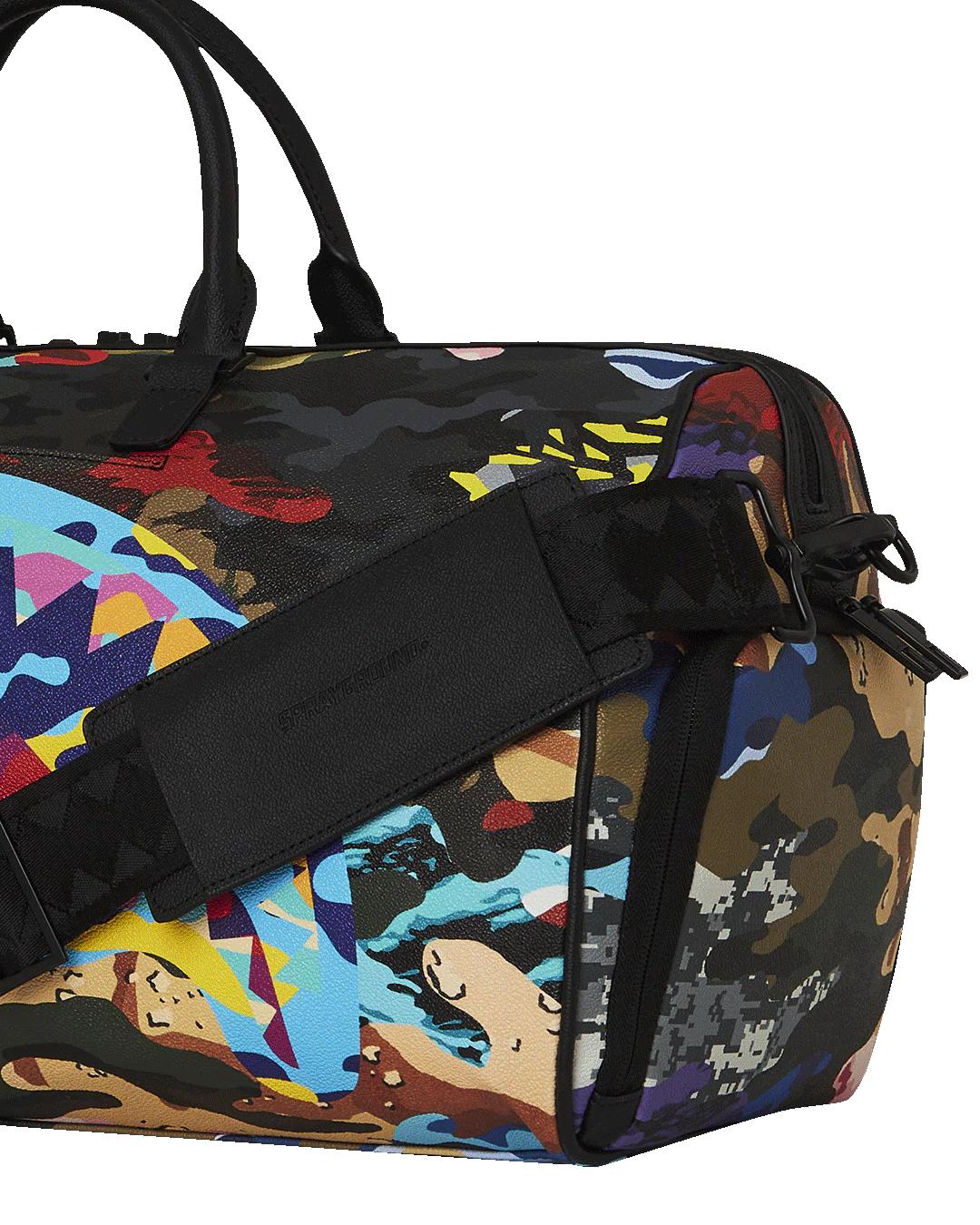 Sprayground SLICED AND DICED CAMO DUFFLE