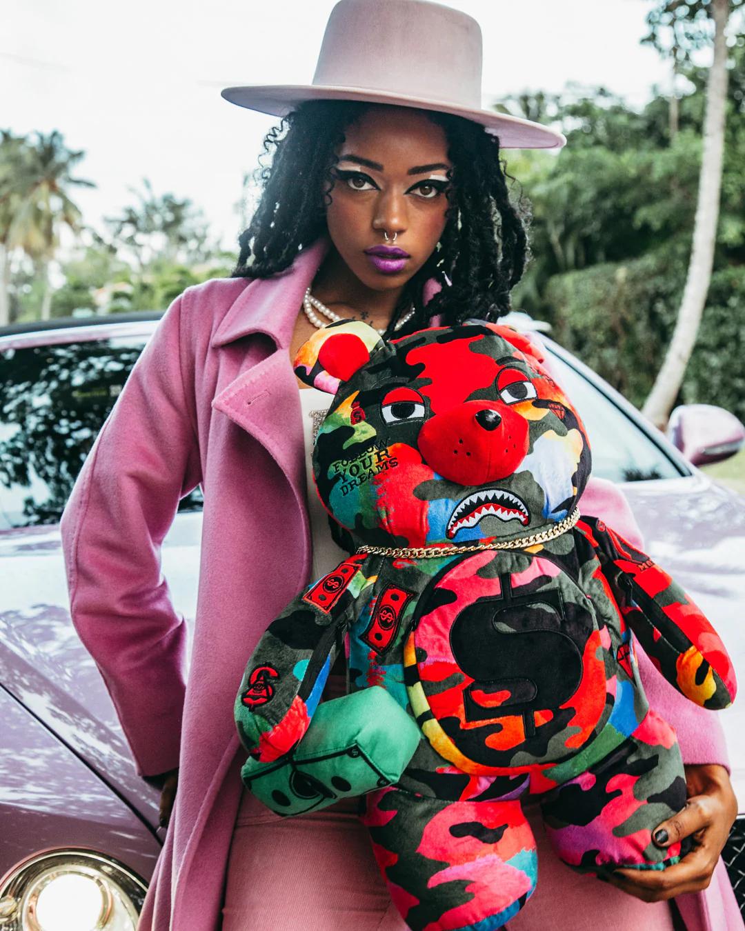 Sprayground CAMOBURST MONEYBEAR TEDDYBEAR BACKPACK
