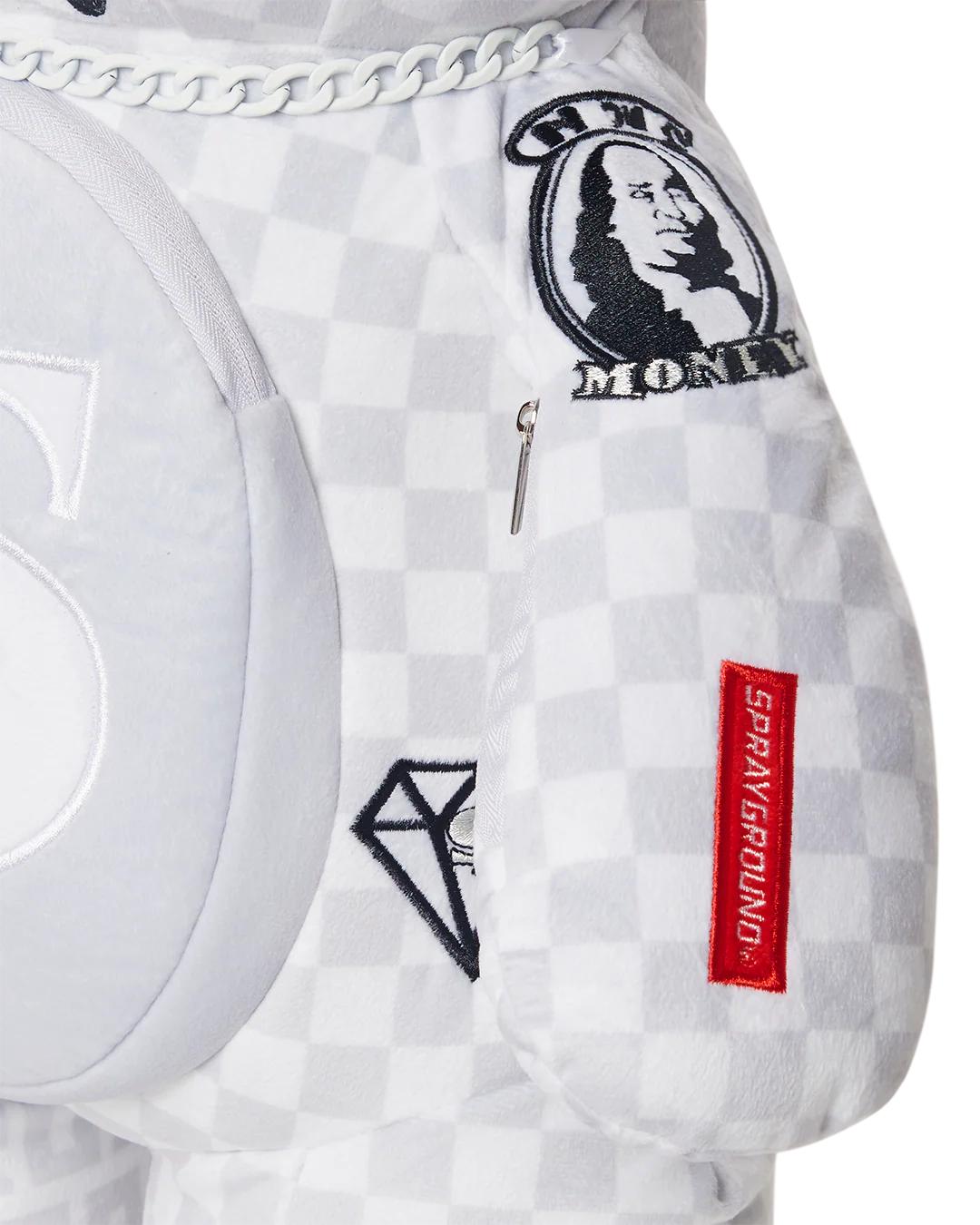 Sprayground SPLIT THE CHECK (PEARL) MONEYBEAR TEDDYBEAR BACKPACK