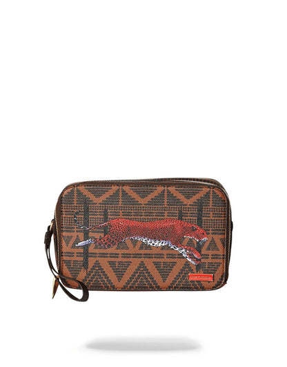 Sprayground LEOPARDS IN PARIS TOILETRY AKA MONEY BAG