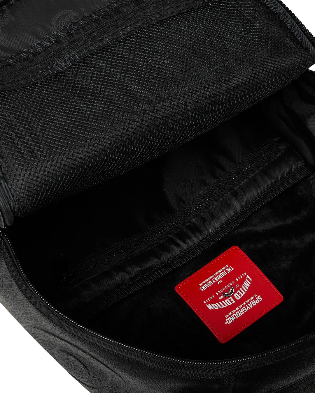 Sprayground GOLD BRICK DRIP BLACK BACKPACK