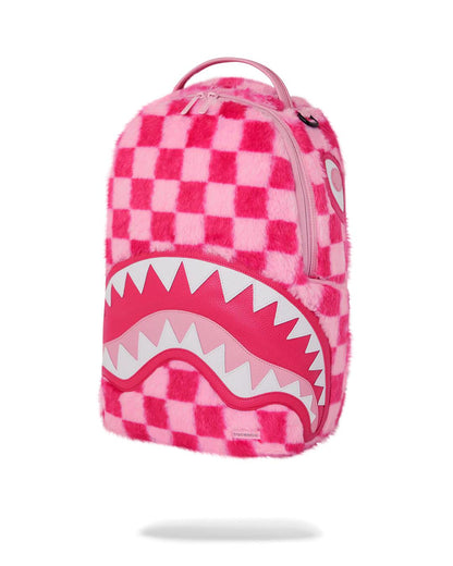 Sprayground FURZILLA SHARK (PINK CHECK) BACKPACK