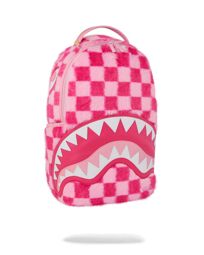 Sprayground FURZILLA SHARK (PINK CHECK) BACKPACK