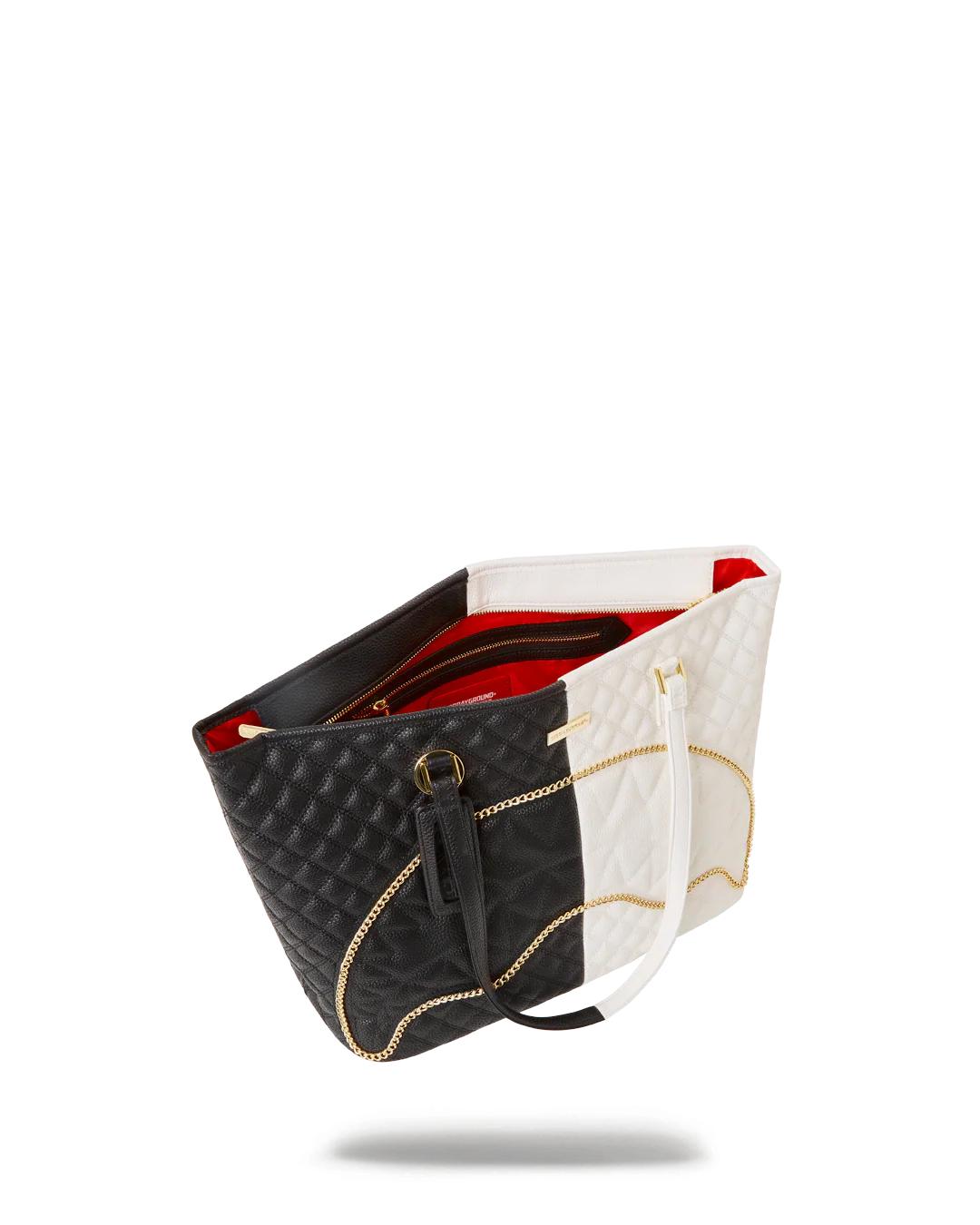 Sprayground LEVELED UP SPLIT QUILT SHARK TOTE