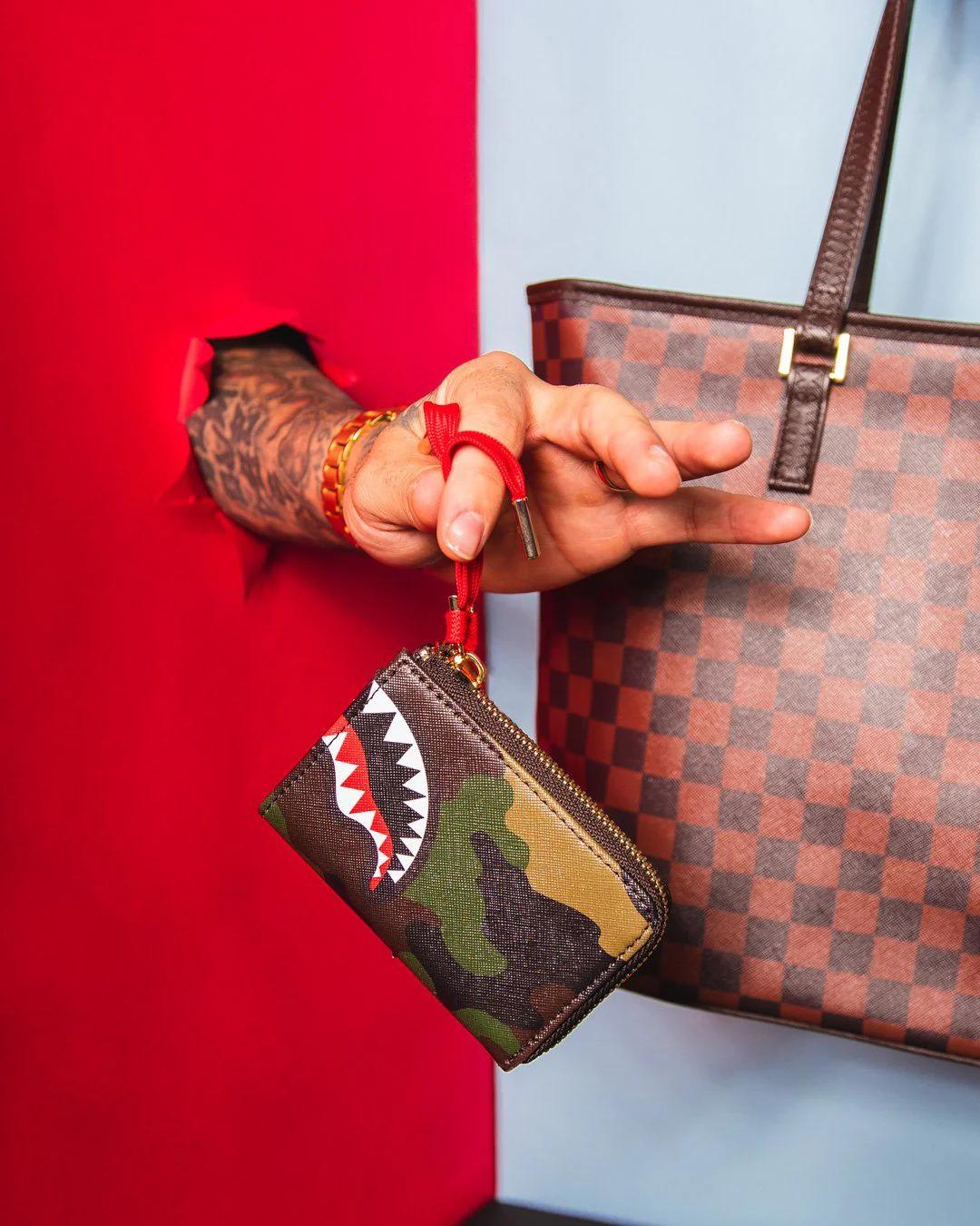 Sprayground CHECKS IN CAMOFLAUGE WALLET