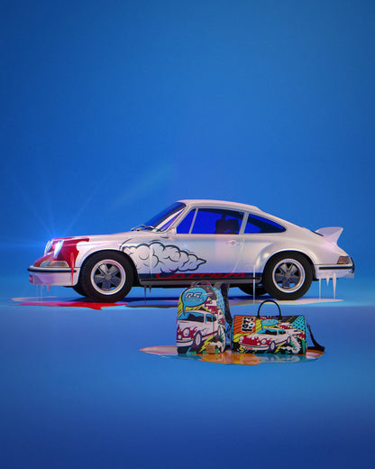 Sprayground PORSCHE 1972 COLLAB DUFFLE (ONLY 1,911 UNITS MADE)