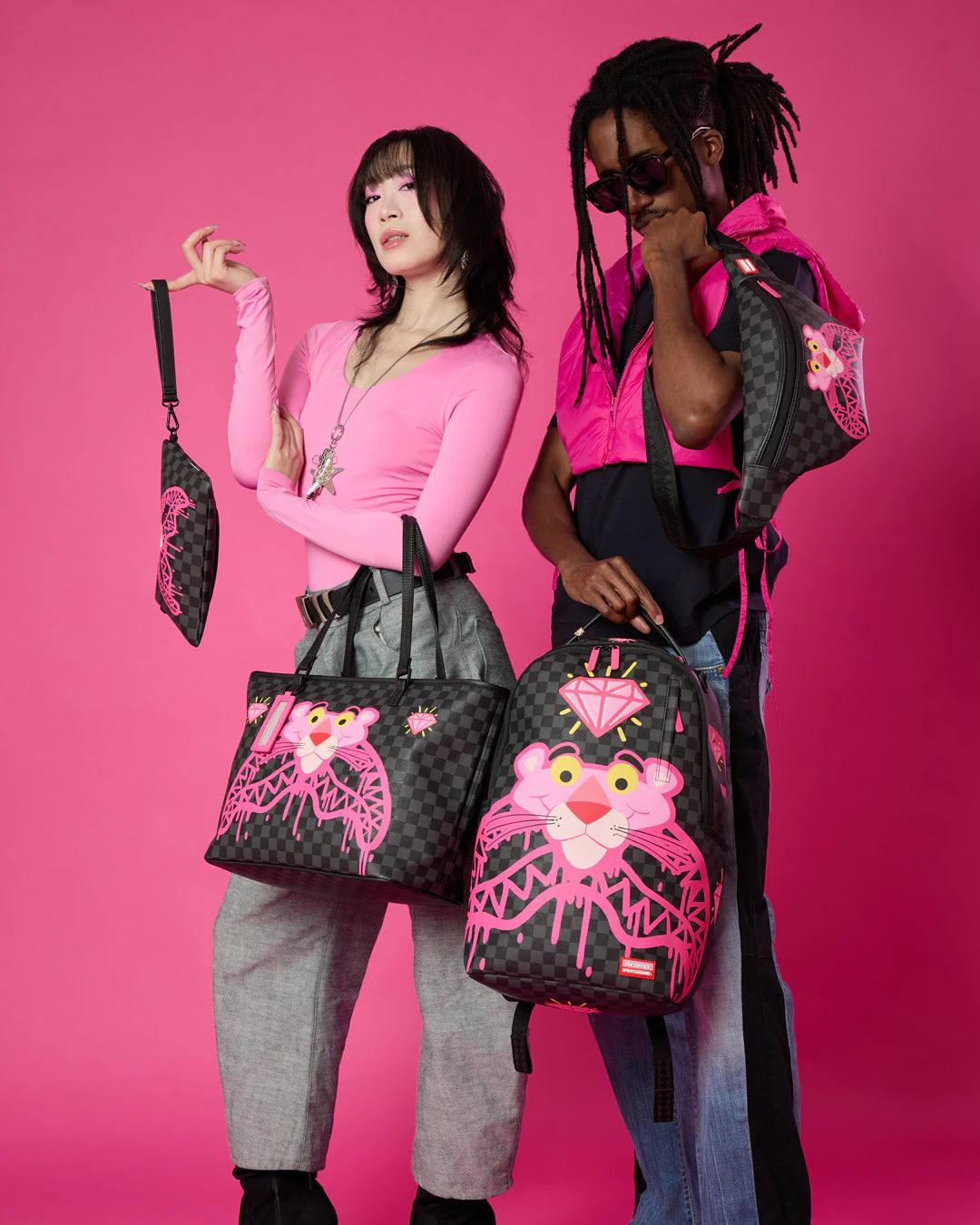 Sprayground PINK PANTHER DIAMOND SHARK SAVVY CROSSBODY