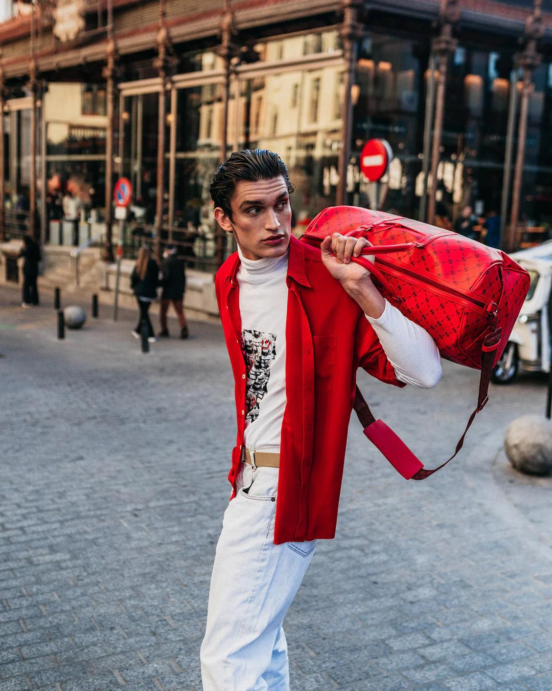 Sprayground MONEY PATTERN BRICK DUFFLE