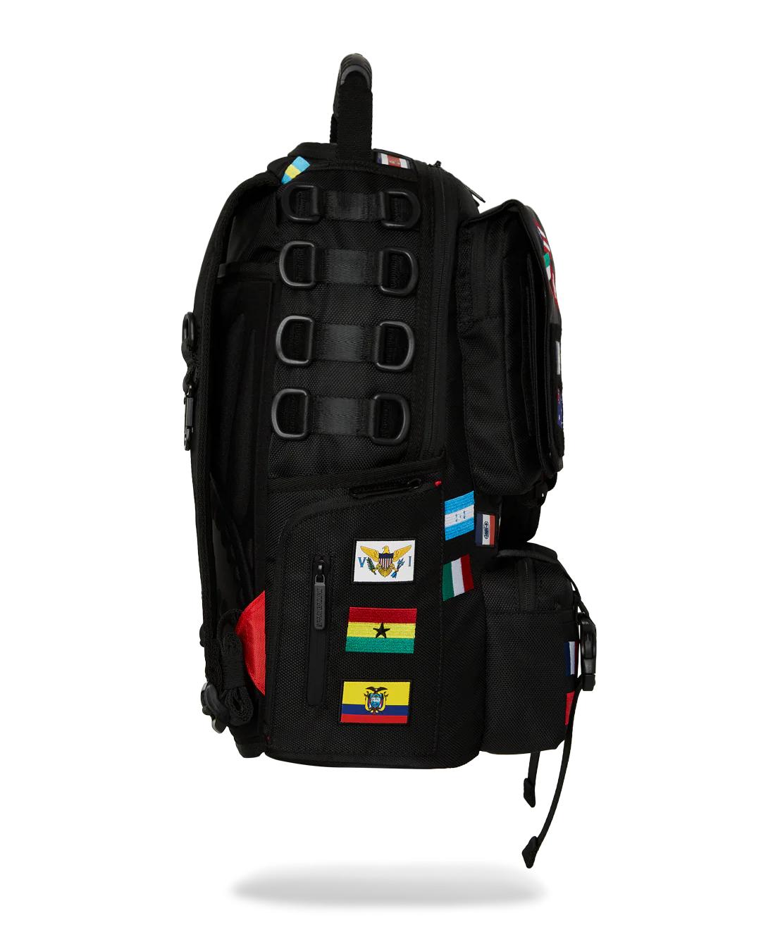 Sprayground JAMES FIRST CLASS GLOBAL FLAGS SPECIAL OPS CARGO BACKPACK