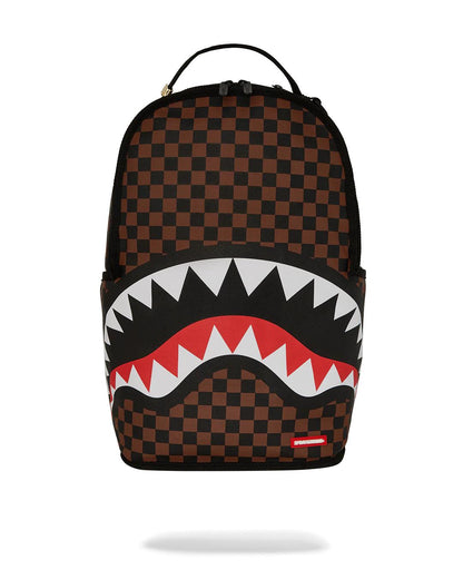 Sprayground NOOO WAY!!! A REVERSIBLE BACKPACK - PURPLE VELOUR TO OG SHARKS IN PARI