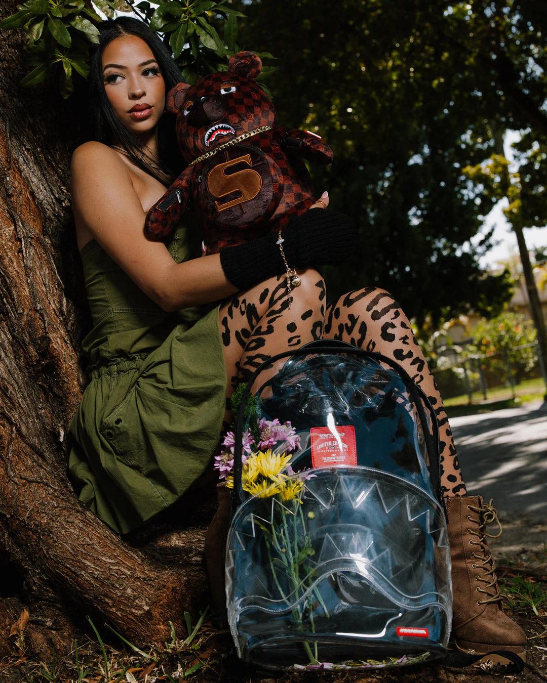 Sprayground CLEAR BACKPACK - SHARKS IN PARIS BEAR