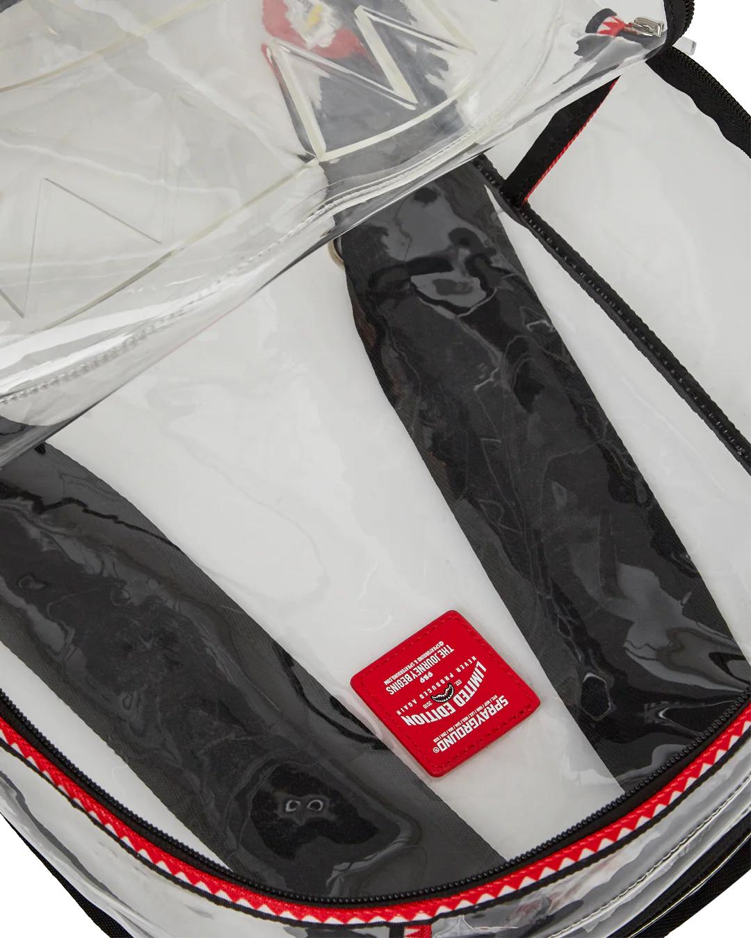 Sprayground 100% CLEAR BACKPACK SHARK