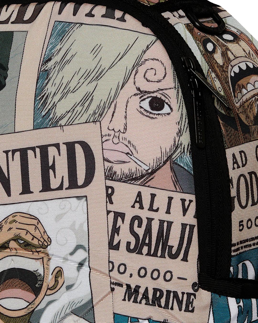 Sprayground ONE PIECE WANTED SHARK POSTERS BACKPACK