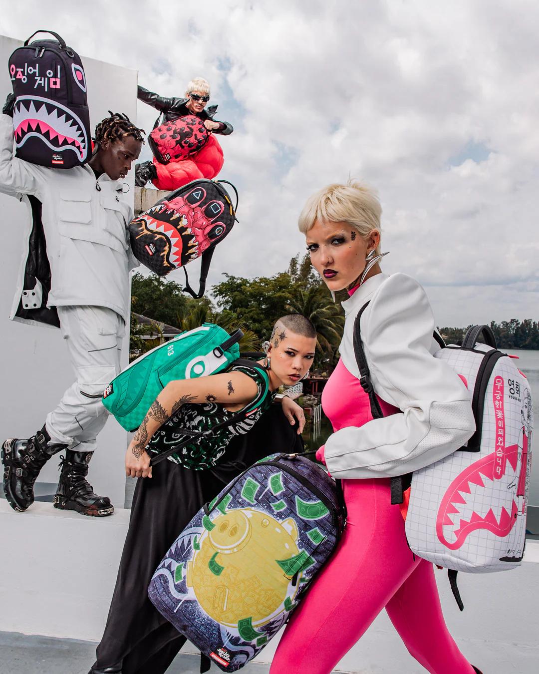Sprayground SQUID GAME COLLAB LOGO LOCKUP BACKPACK