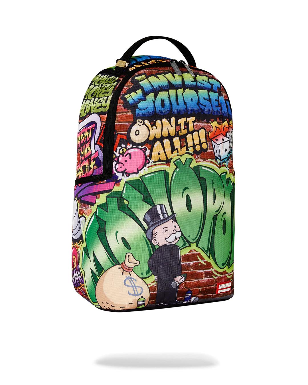 Sprayground MONOPOLY GRAFFITI GOLD RUSH DLXR BACKPACK