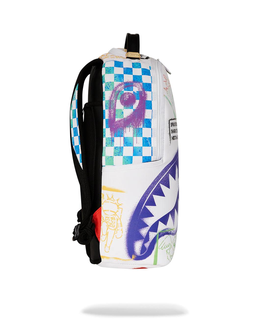 Sprayground SHARK CENTRAL CUT OUT FOR GREATNESS DLXSV BACKPACK