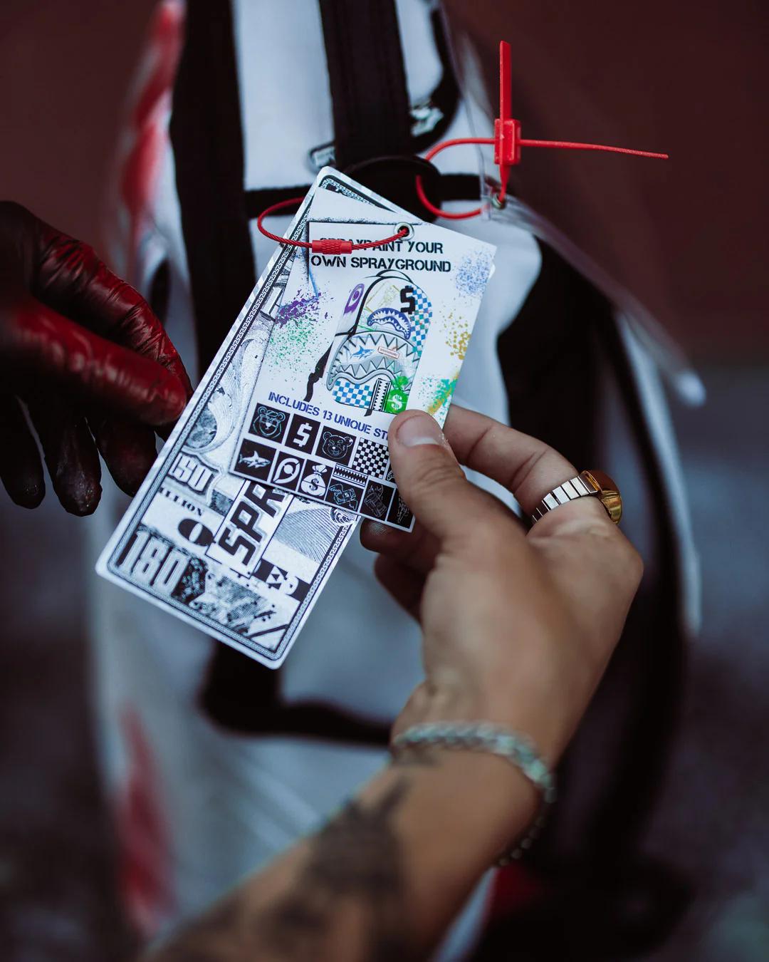 Sprayground GRAFFITI ARTIST - DESIGN YOUR OWN BACKPACK - 9 STENCILS INCLUDED