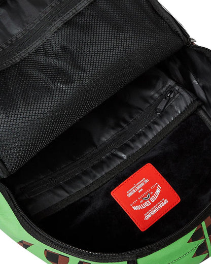 Sprayground GREEN MONEY BEAR DLXSV BACKPACK
