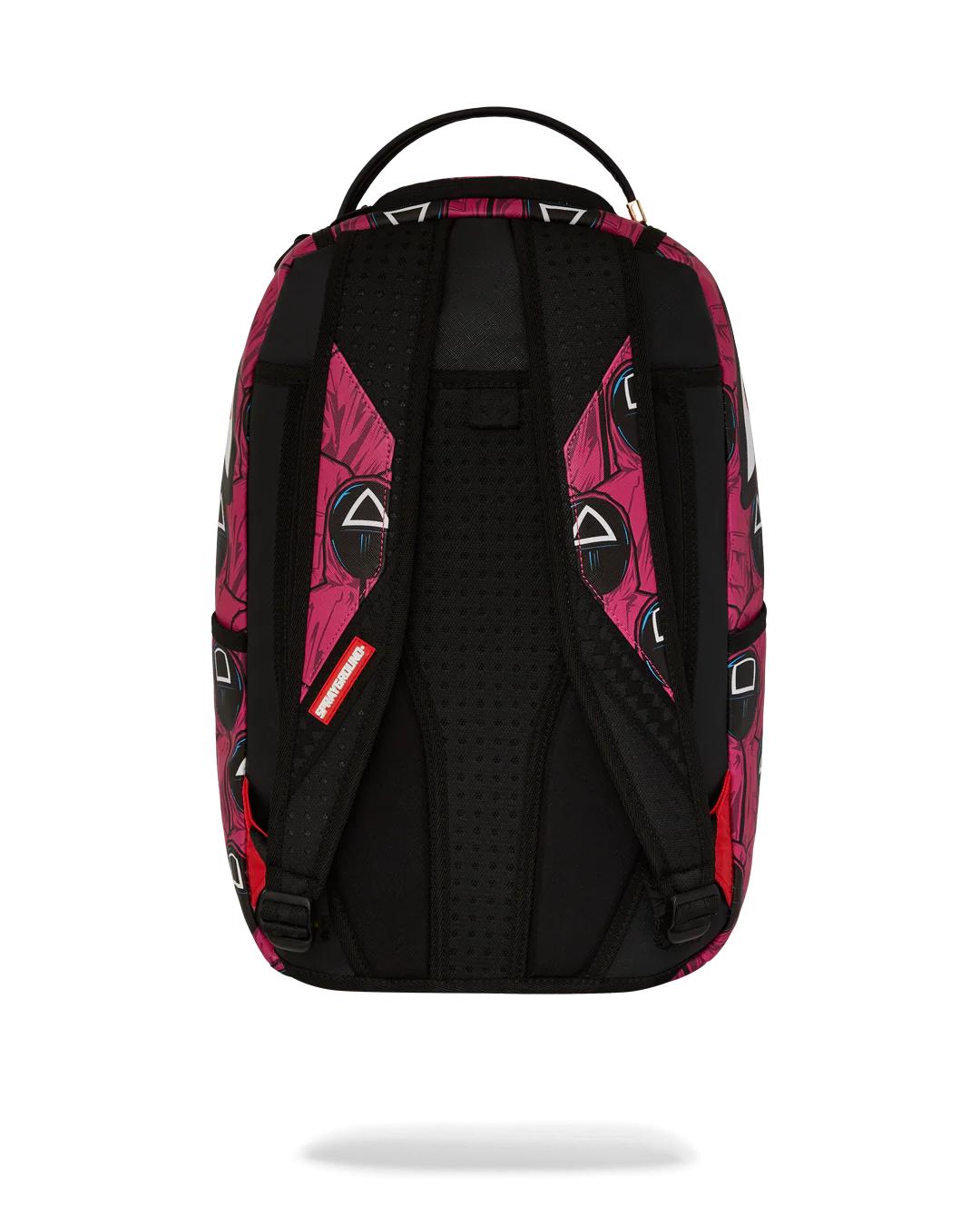 Sprayground SQUID GAME COLLAB FRONT MAN & PINK GUARD SHARKS BACKPACK