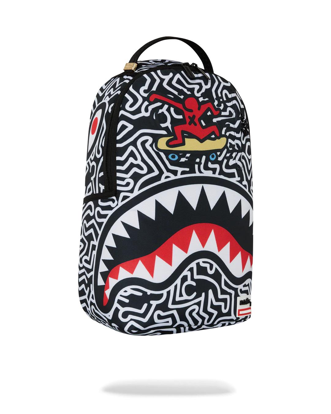 Sprayground KEITH HARING SKATER SHARK DLXSR BACKPACK